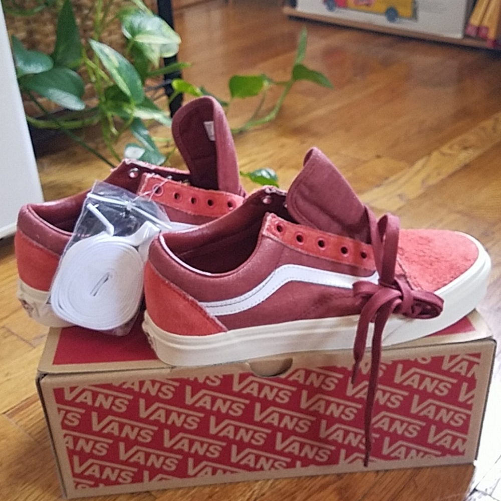 J Crew X Vans Old Skool Red Ochre New